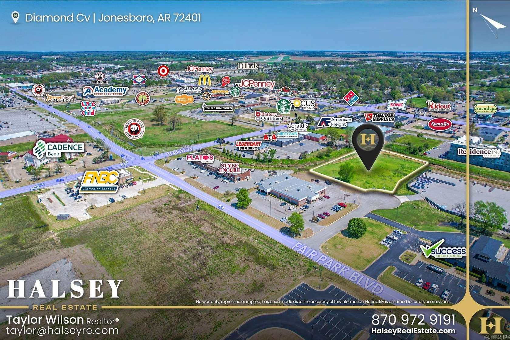 1.8 Acres of Commercial Land for Sale in Jonesboro, Arkansas