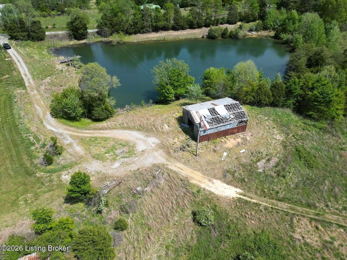 87 Acres of Recreational Land with Home for Sale in Clarkson, Kentucky