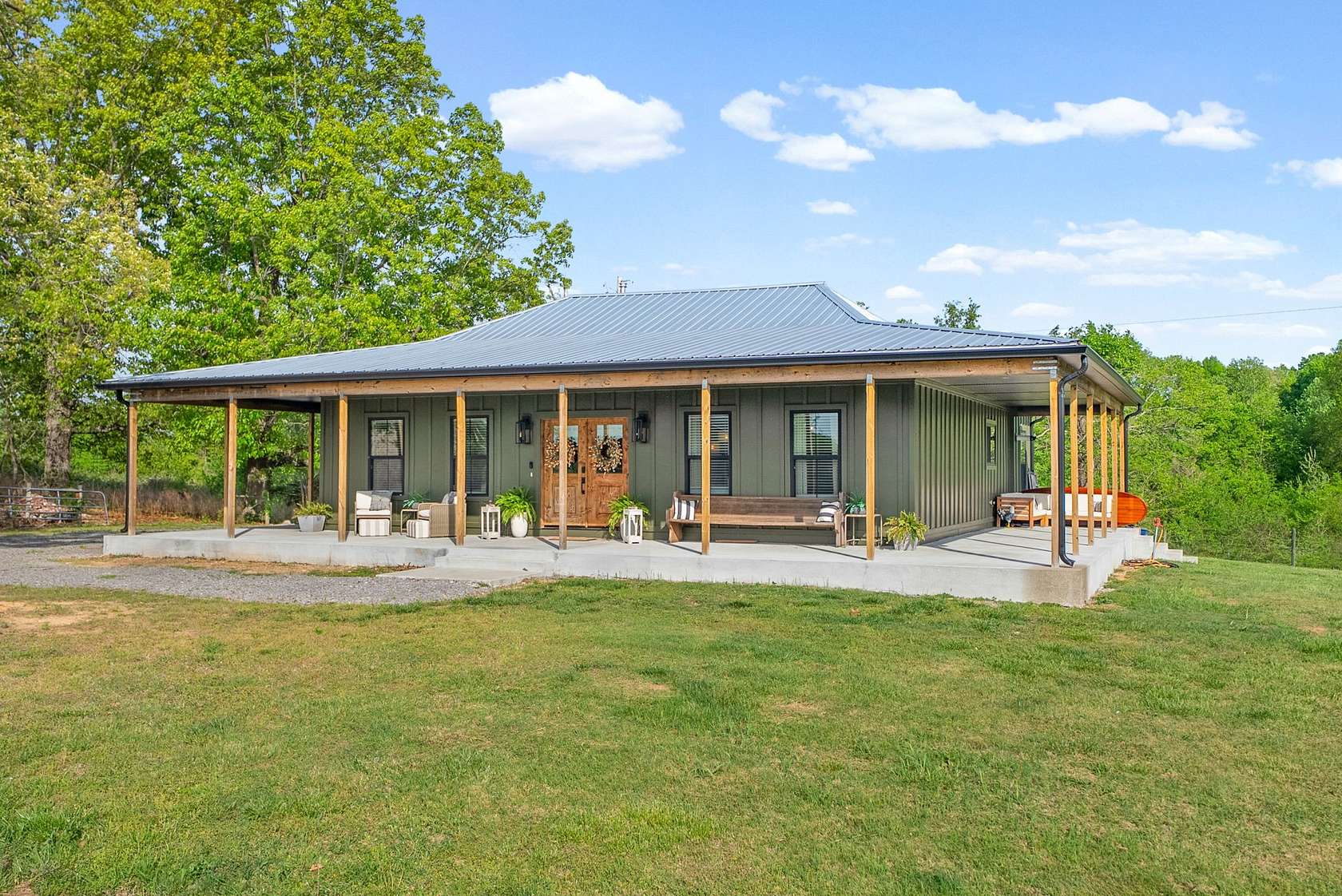 20.7 Acres of Land with Home for Sale in Woodlawn, Tennessee