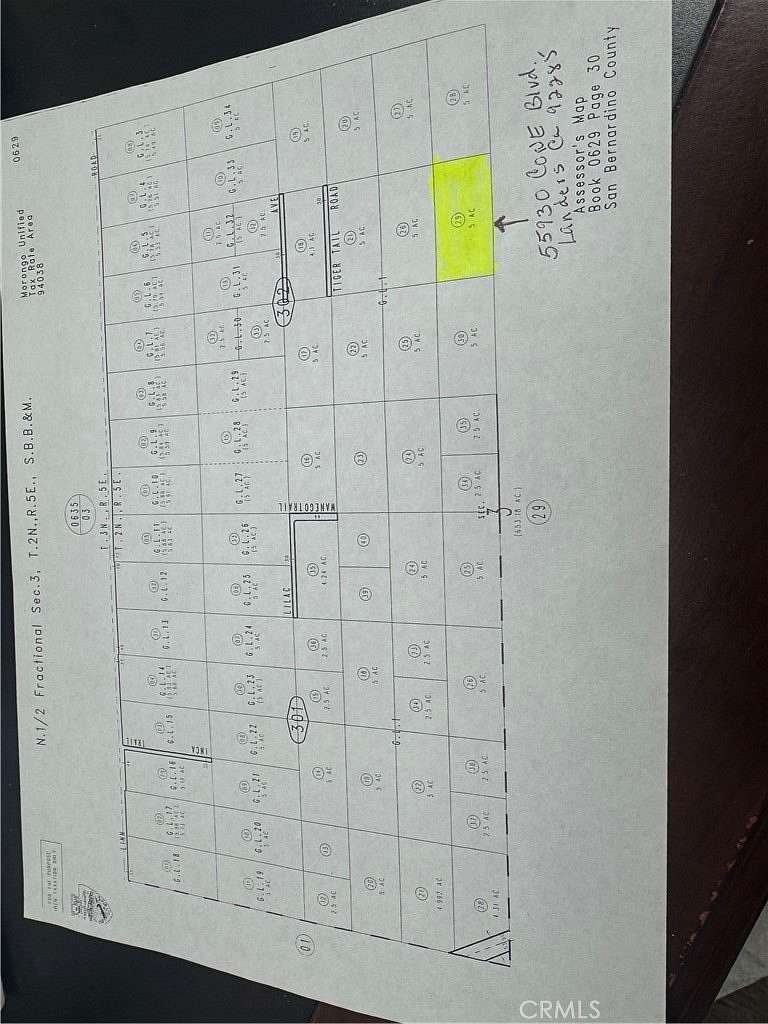 5 Acres of Land for Sale in Landers, California