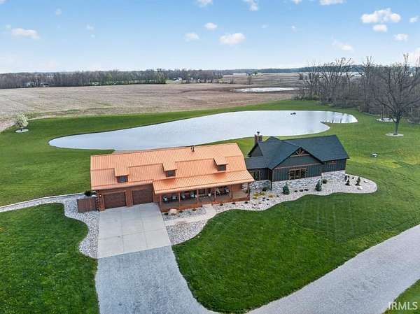 14.4 Acres of Land with Home for Sale in Columbia City, Indiana