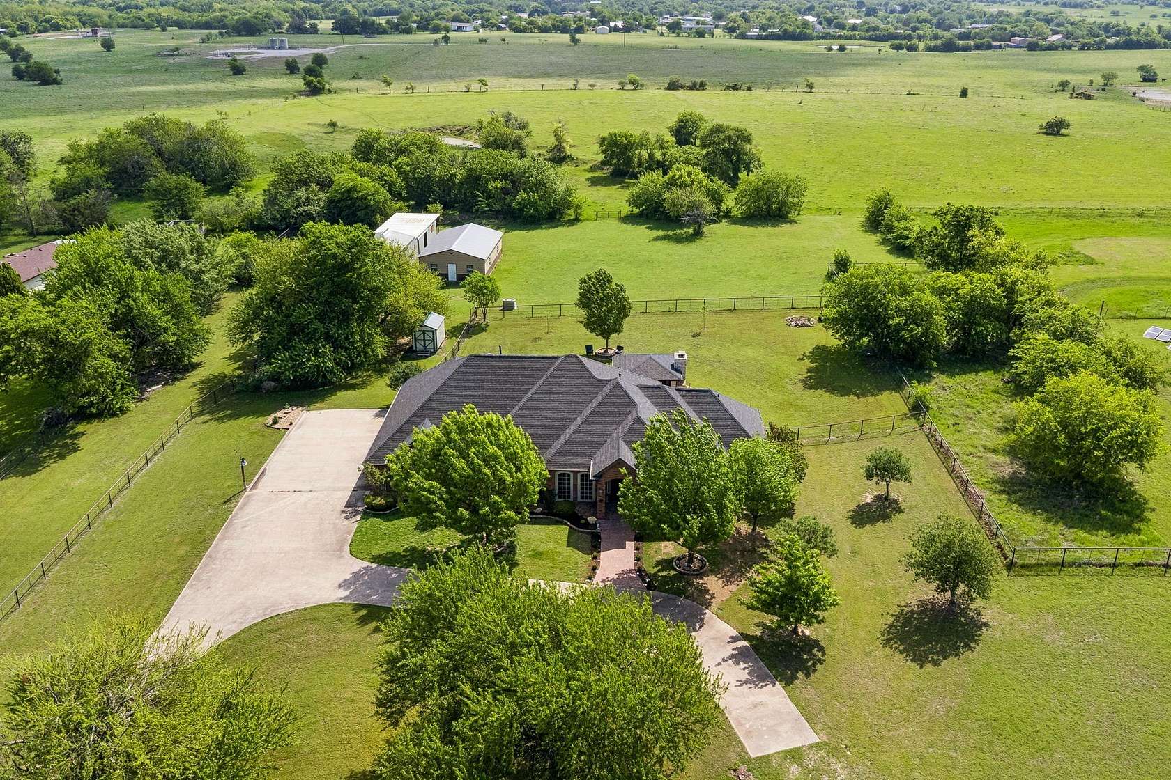 3 Acres of Land with Home for Sale in Rhome, Texas
