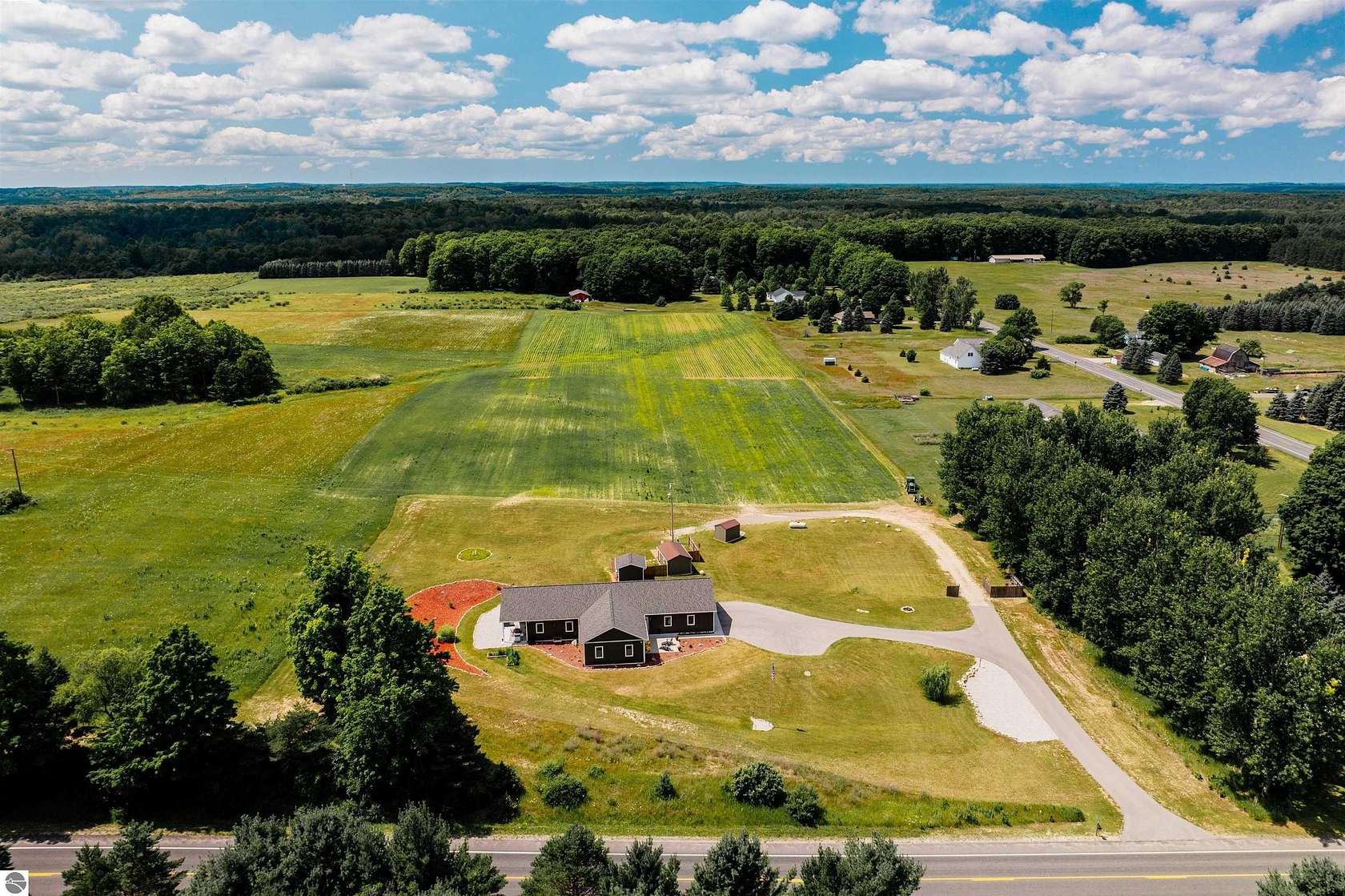 10 Acres of Land with Home for Sale in Kingsley, Michigan