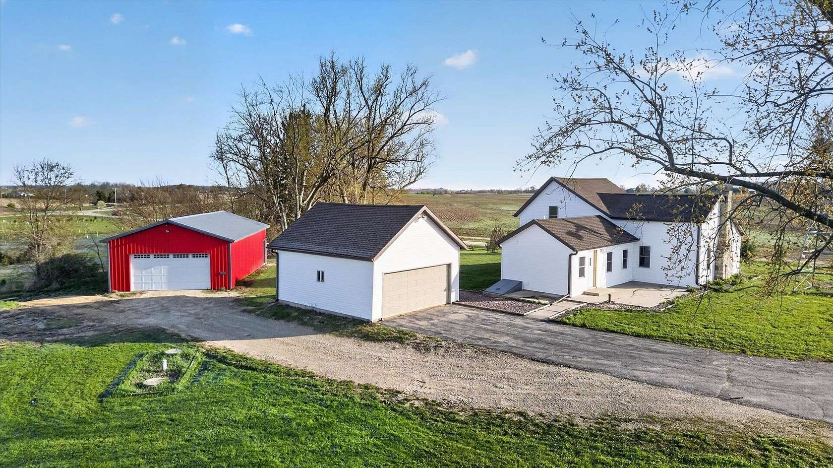 1.68 Acres of Land with Home for Sale in Evansville, Wisconsin