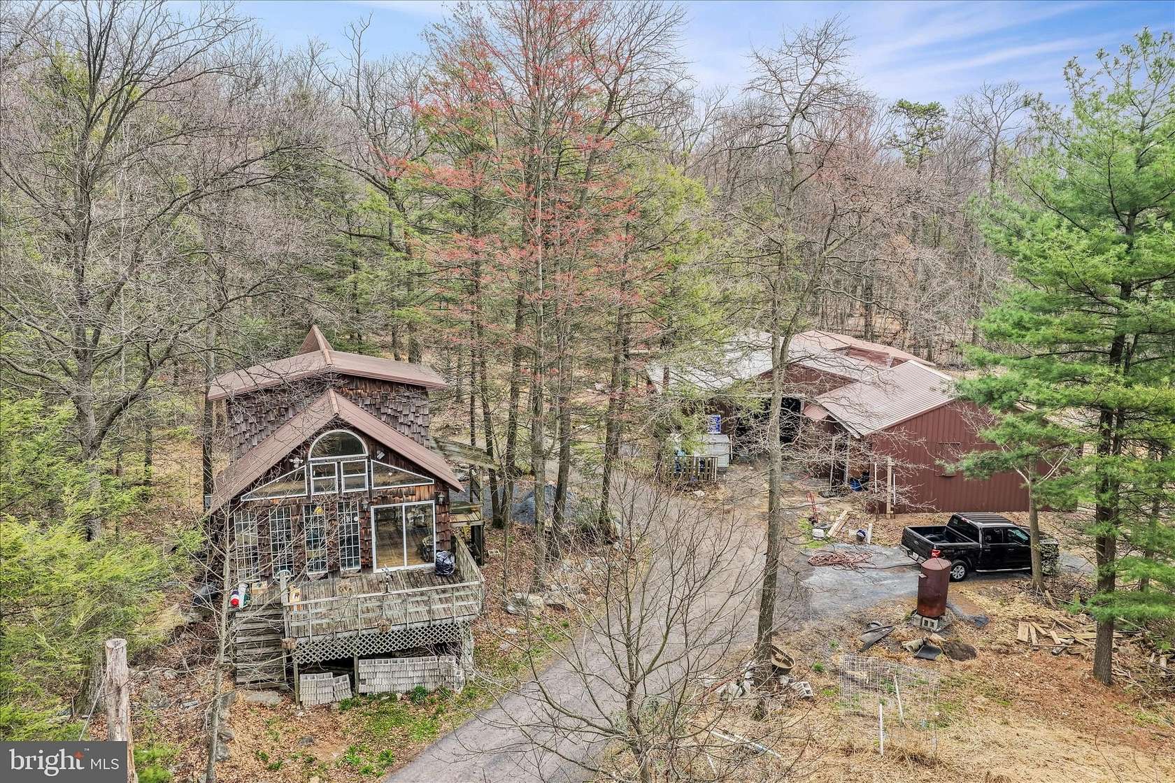 10 Acres of Land with Home for Sale in Hamburg, Pennsylvania