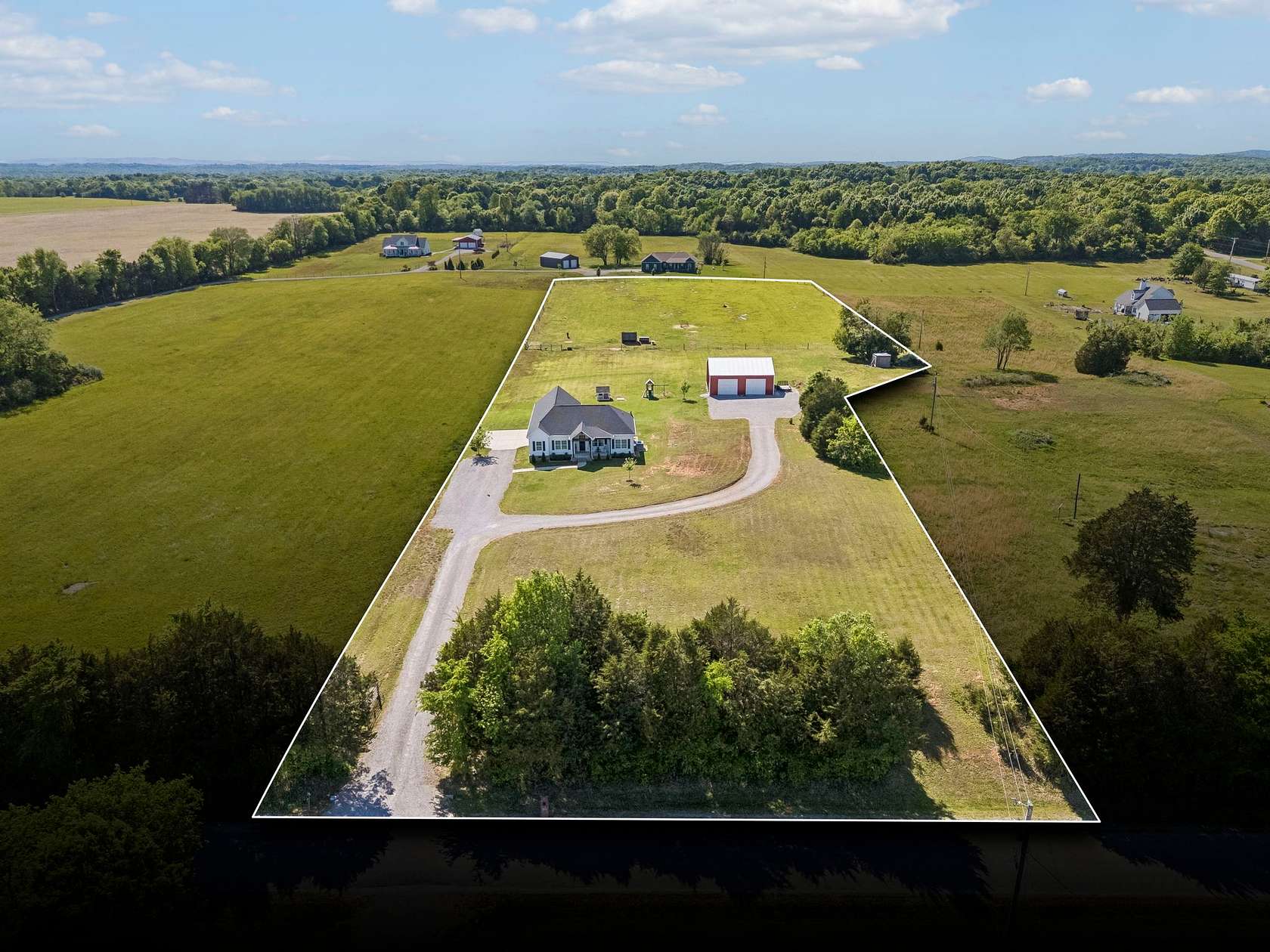 5 Acres of Land with Home for Sale in Lewisburg, Tennessee