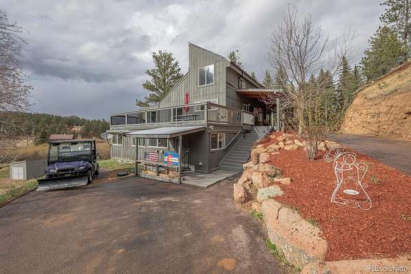 2.5 Acres of Land with Home for Sale in Woodland Park, Colorado