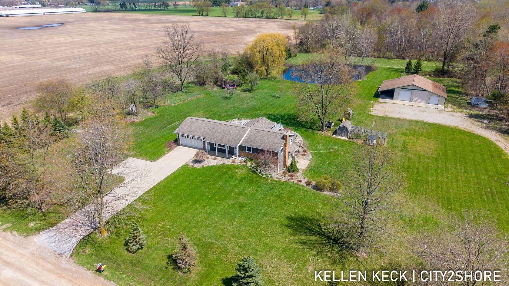 10 Acres of Land with Home for Sale in Allendale, Michigan