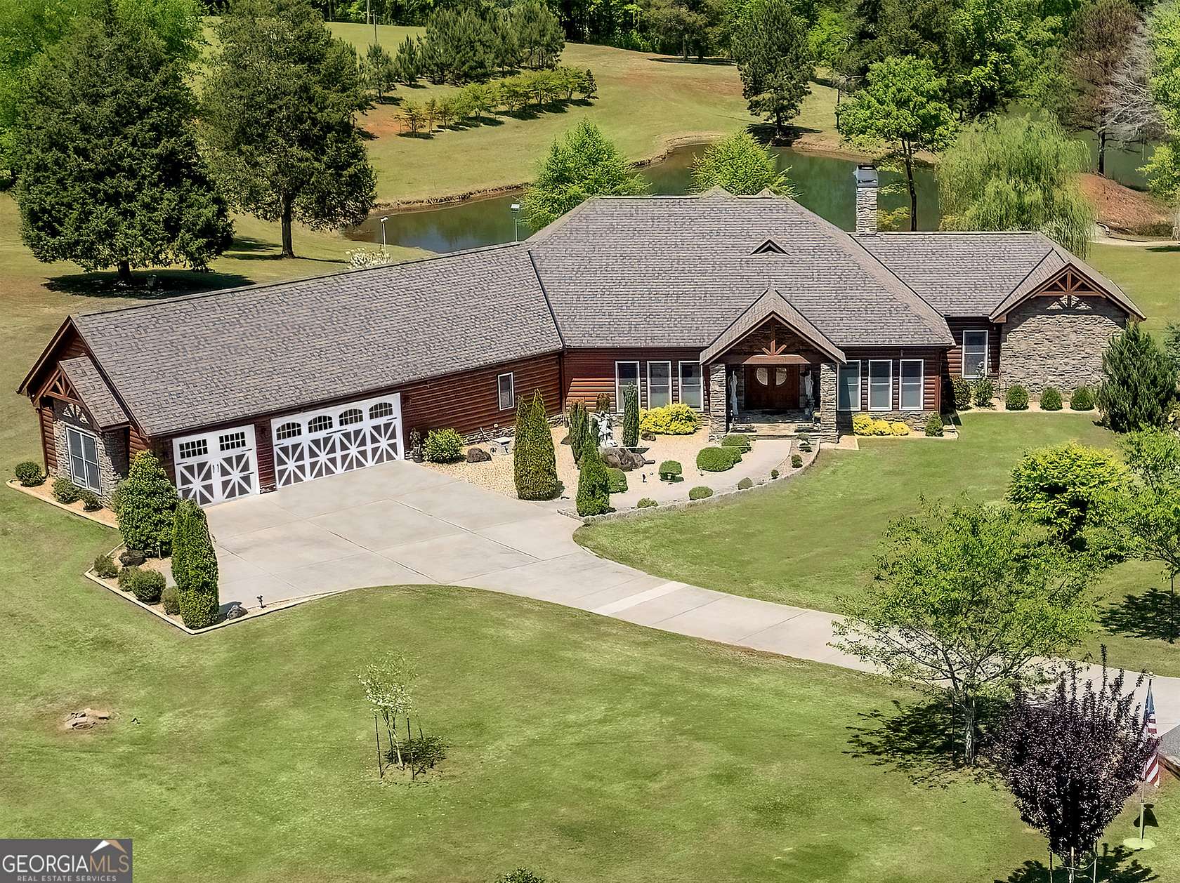 30.5 Acres of Recreational Land with Home for Sale in Woodland, Georgia