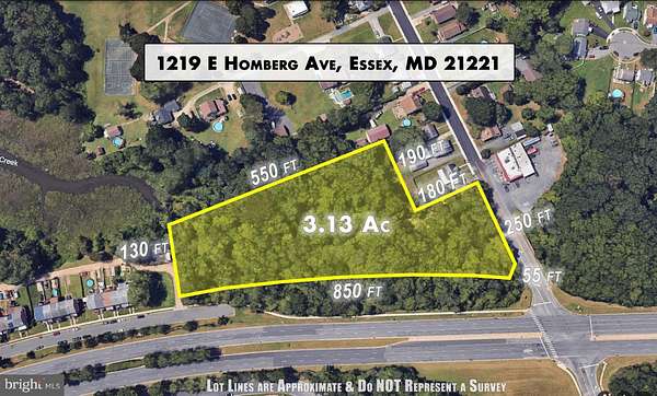 3.13 Acres of Land for Sale in Essex, Maryland
