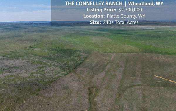 240 Acres of Agricultural Land with Home for Sale in Wheatland, Wyoming