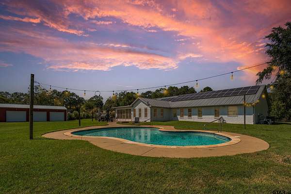 13 Acres of Land with Home for Sale in Troup, Texas