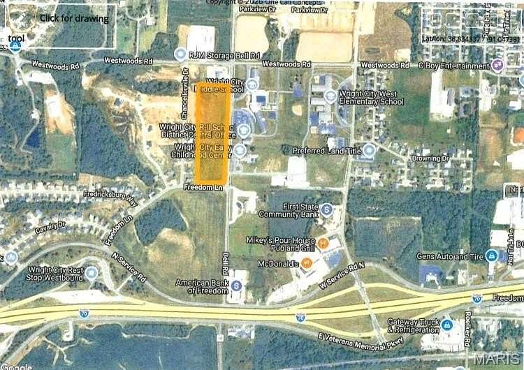 2 Acres of Commercial Land for Sale in Wright City, Missouri