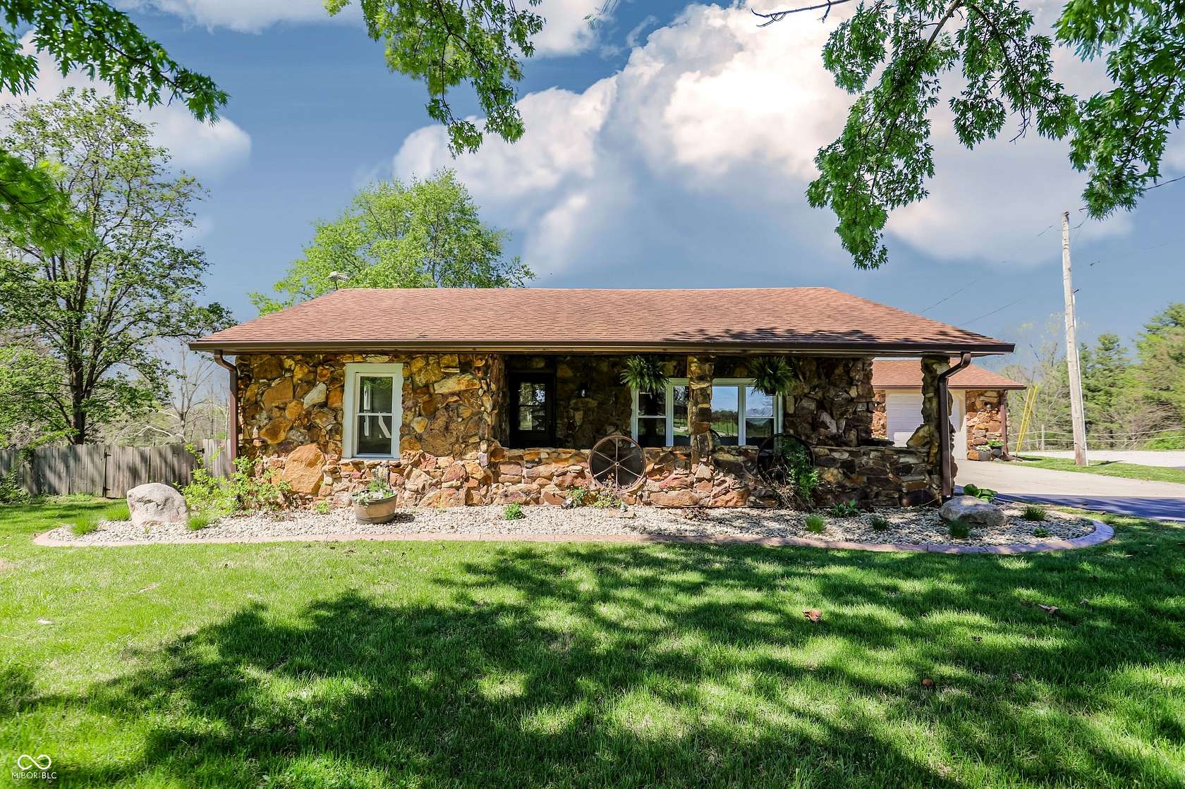 7.47 Acres of Land with Home for Sale in Anderson, Indiana