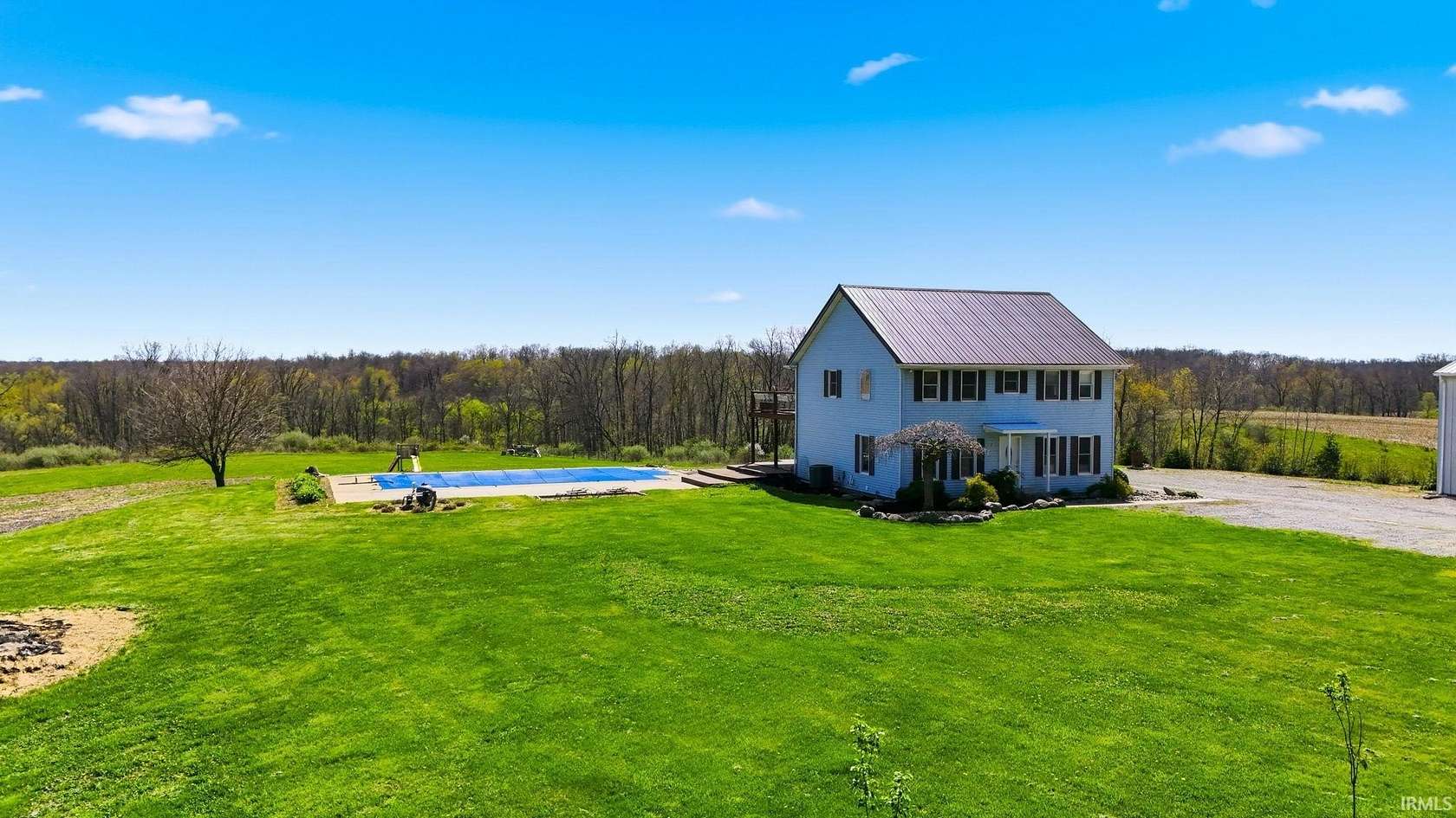 5 Acres of Land with Home for Sale in Pleasant Lake, Indiana