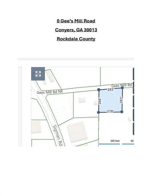 1.65 Acres of Mixed-Use Land for Sale in Conyers, Georgia