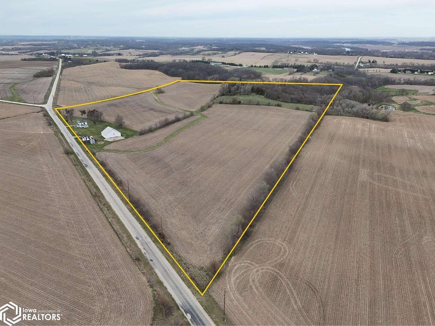 55 Acres of Land with Home for Sale in Ely, Iowa