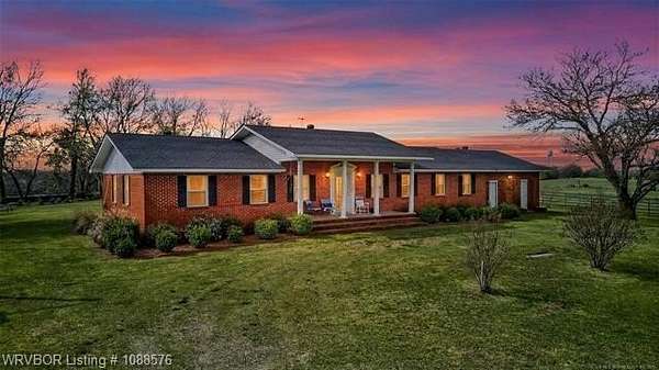 91.9 Acres of Agricultural Land with Home for Sale in Keota, Oklahoma