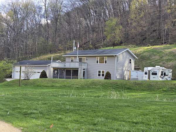 6.75 Acres of Land with Home for Sale in Potosi, Wisconsin