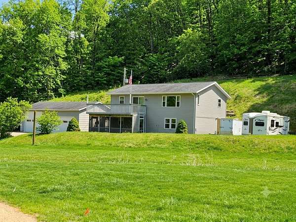 6.75 Acres of Land with Home for Sale in Potosi, Wisconsin