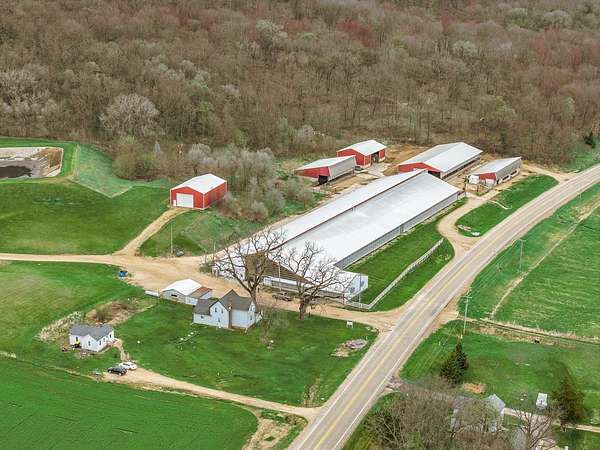 40 Acres of Agricultural Land with Home for Sale in Sauk City, Wisconsin