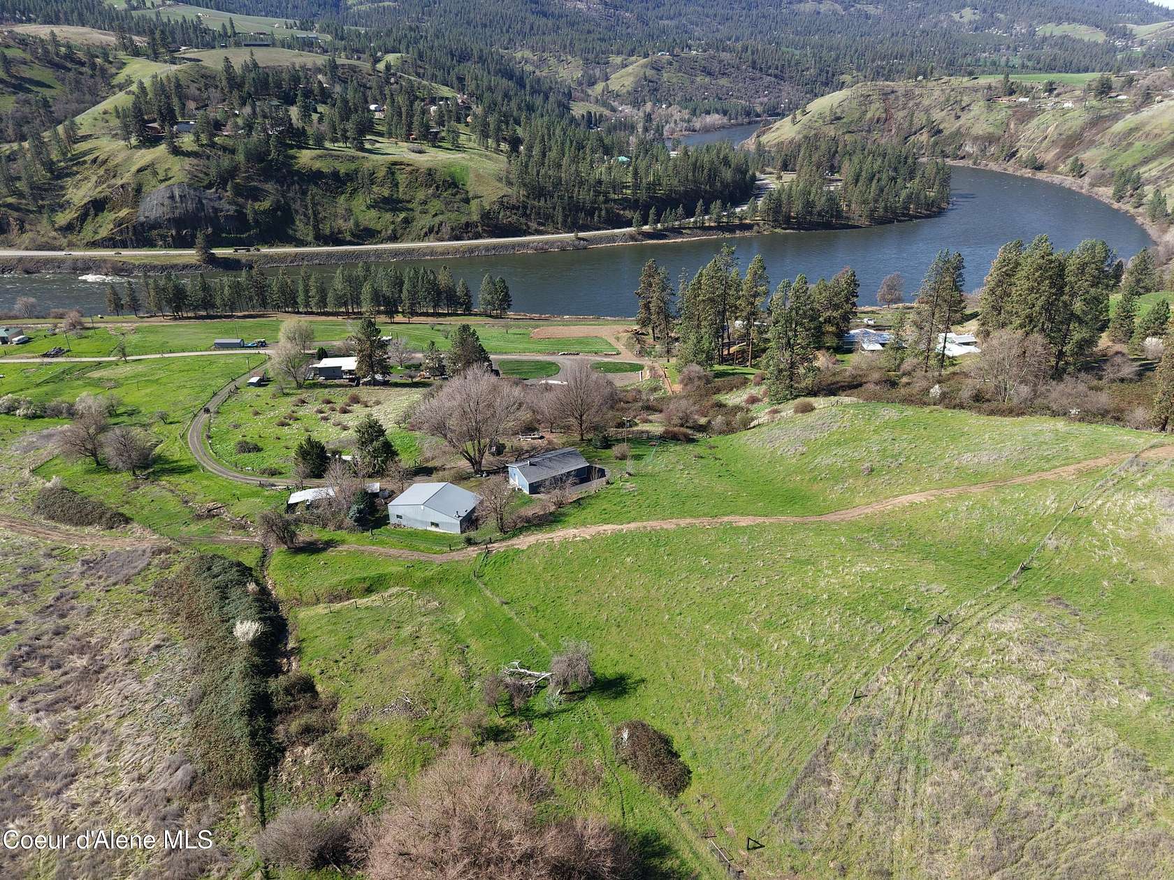 8.74 Acres of Land with Home for Sale in Lenore, Idaho