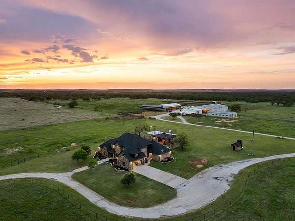 156 Acres of Agricultural Land with Home for Sale in Jacksboro, Texas