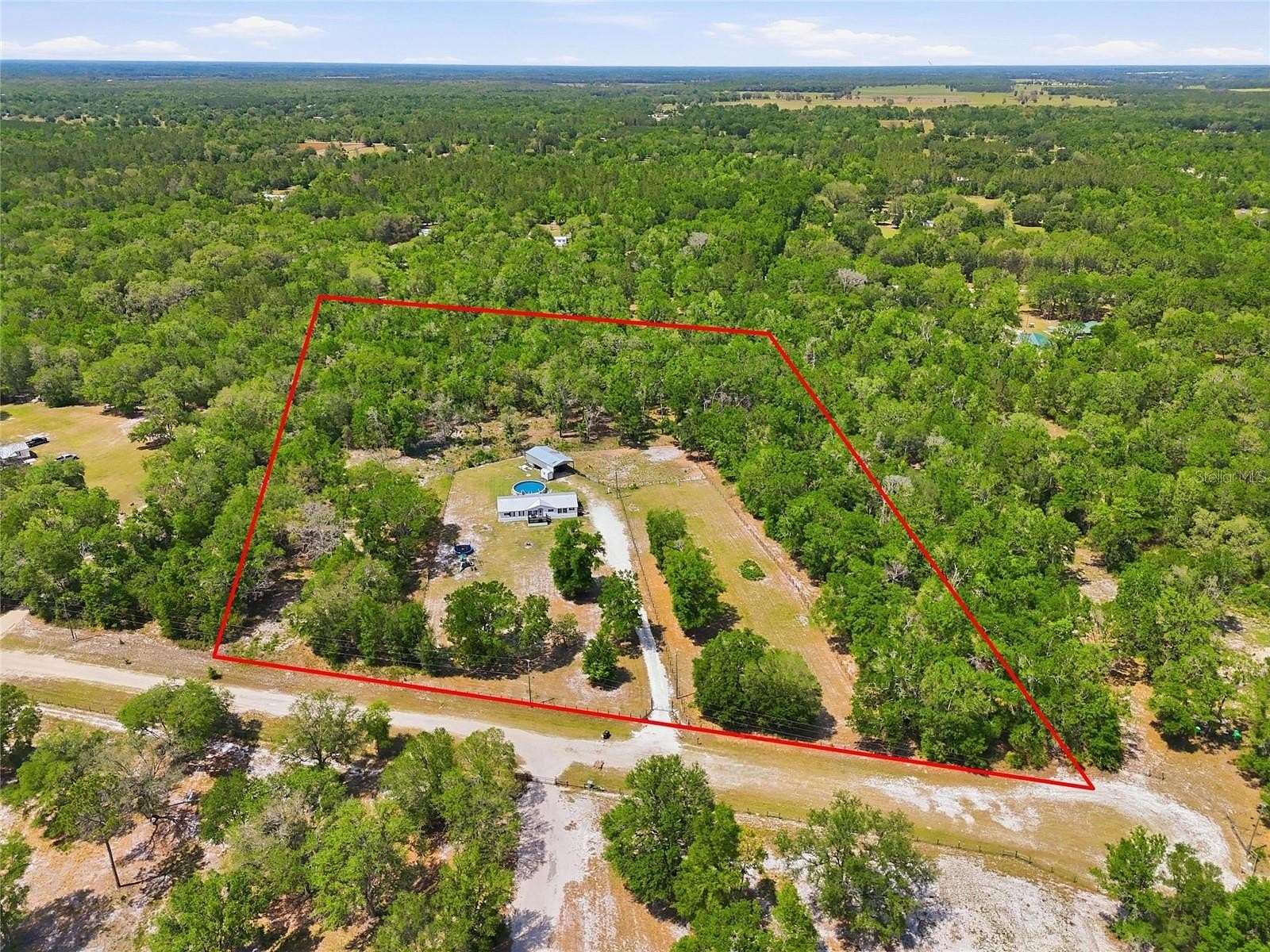 10 Acres of Land with Home for Sale in Fort White, Florida