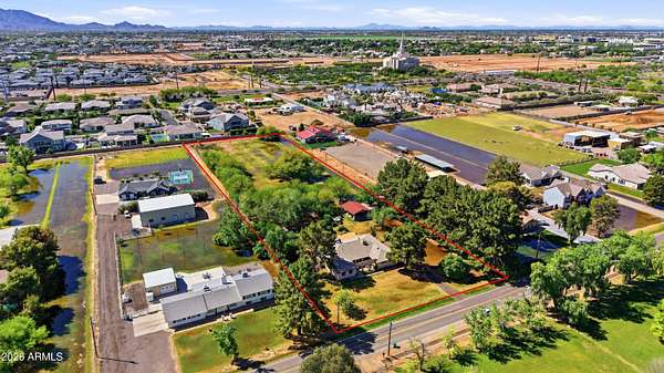 2.4 Acres of Land with Home for Sale in Gilbert, Arizona