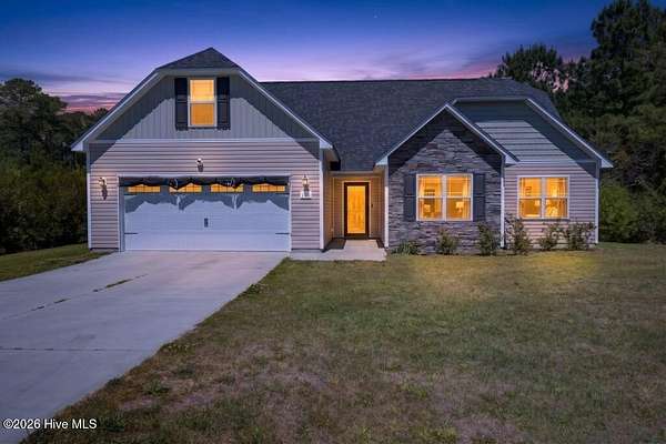 1.68 Acres of Land with Home for Sale in Hubert, North Carolina