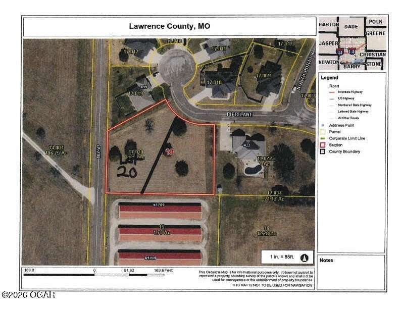 0.51 Acres of Residential Land for Sale in Monett, Missouri