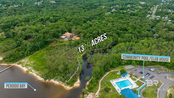 13 Acres of Land with Home for Sale in Lillian, Alabama