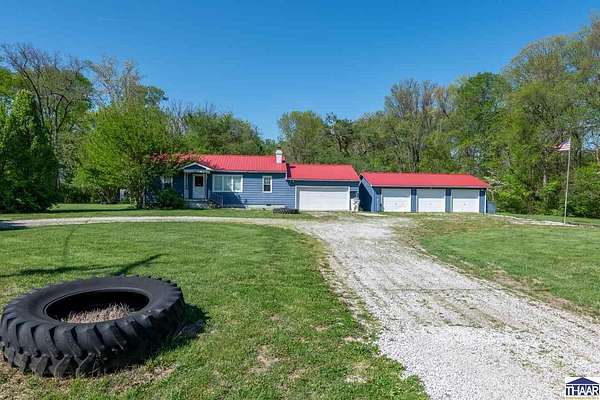 5.13 Acres of Land with Home for Sale in Terre Haute, Indiana