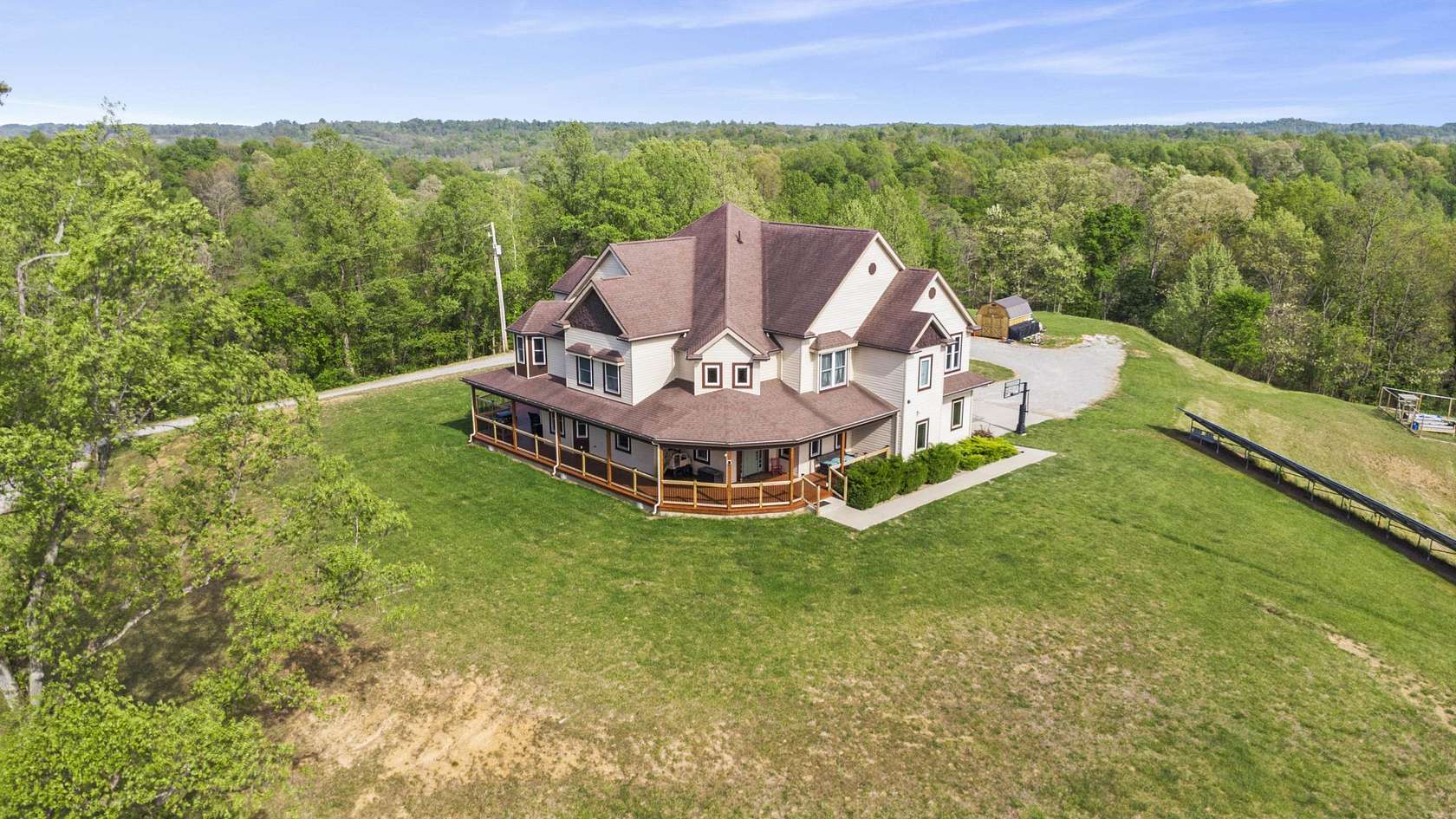 6.64 Acres of Land with Home for Sale in Ironton, Ohio