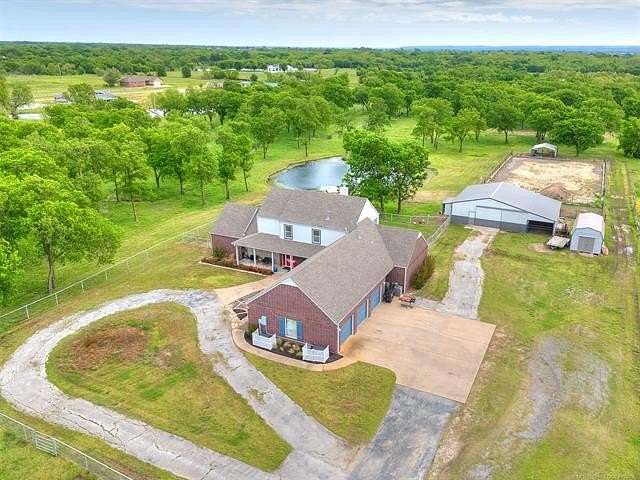 7.5 Acres of Land with Home for Sale in Mounds, Oklahoma