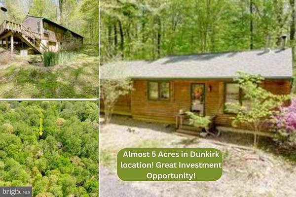 4.84 Acres of Land with Home for Sale in Dunkirk, Maryland