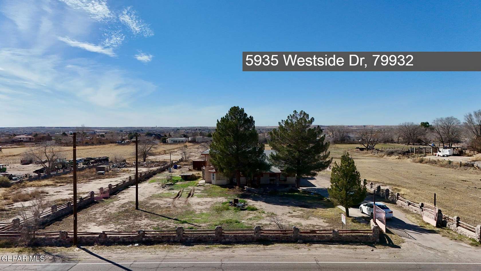3.54 Acres of Land with Home for Sale in El Paso, Texas