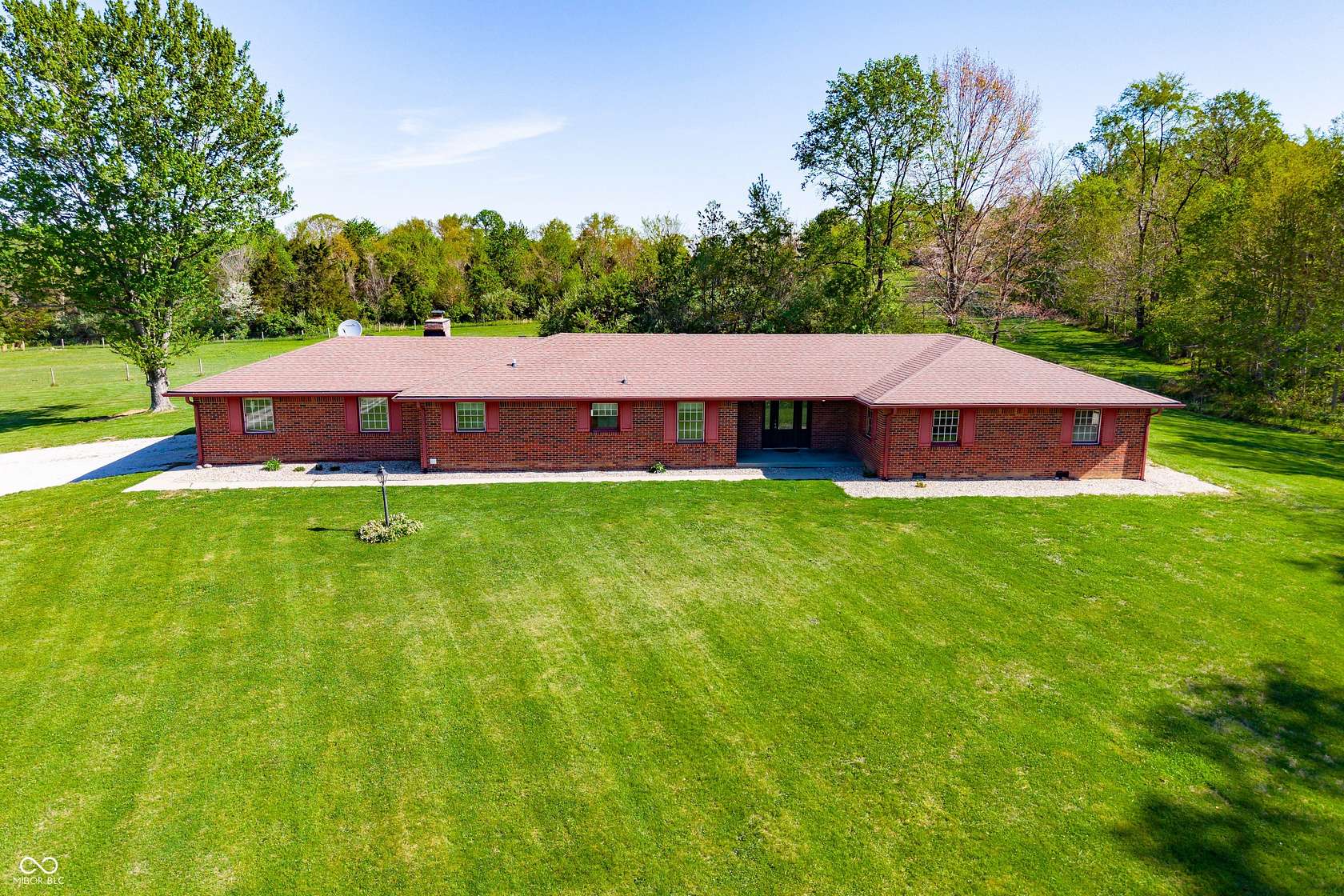 5.23 Acres of Land with Home for Sale in Trafalgar, Indiana