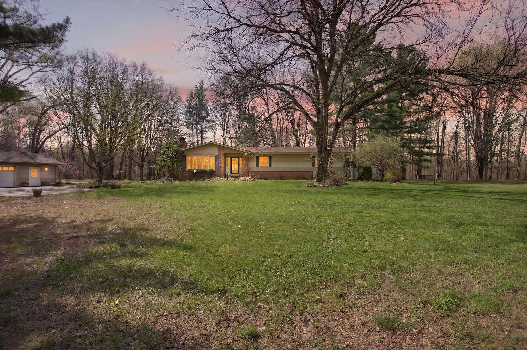 10 Acres of Recreational Land with Home for Sale in Parma, Michigan