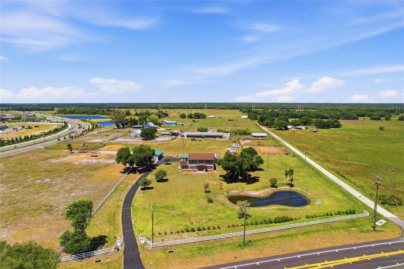 6.58 Acres of Land with Home for Sale in Parrish, Florida