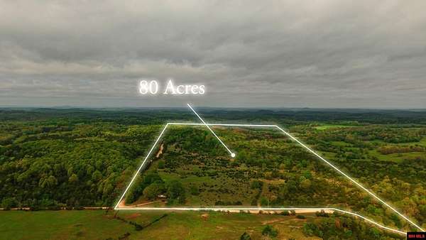 80 Acres of Recreational Land for Sale in Elizabeth, Arkansas