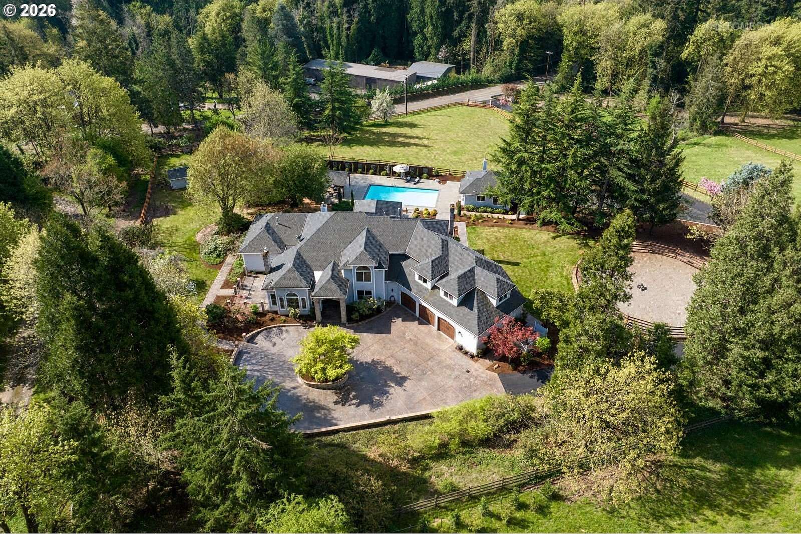 4.83 Acres of Land with Home for Sale in Stafford, Oregon