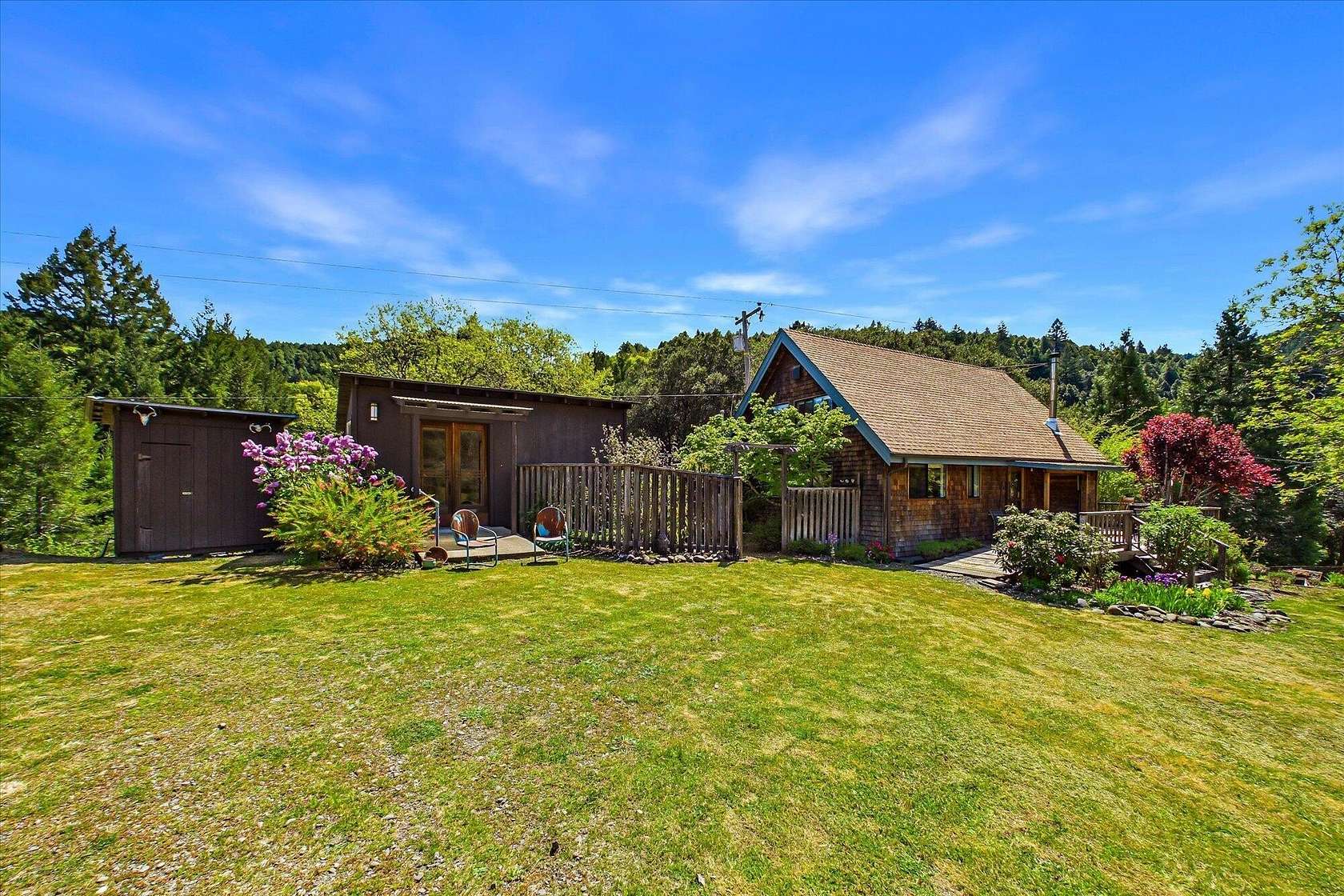 13.7 Acres of Land with Home for Sale in Whitethorn, California