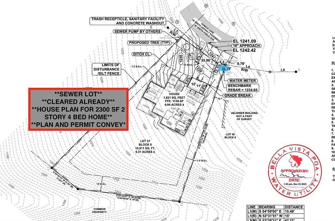 0.31 Acres of Residential Land for Sale in Bella Vista, Arkansas