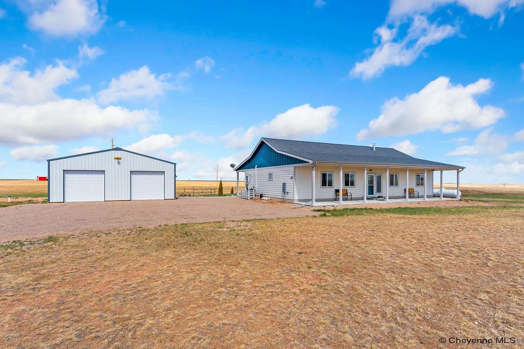 8.25 Acres of Land with Home for Sale in Cheyenne, Wyoming