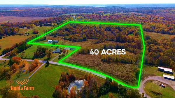 40 Acres of Recreational Land with Home for Sale in Golconda, Illinois