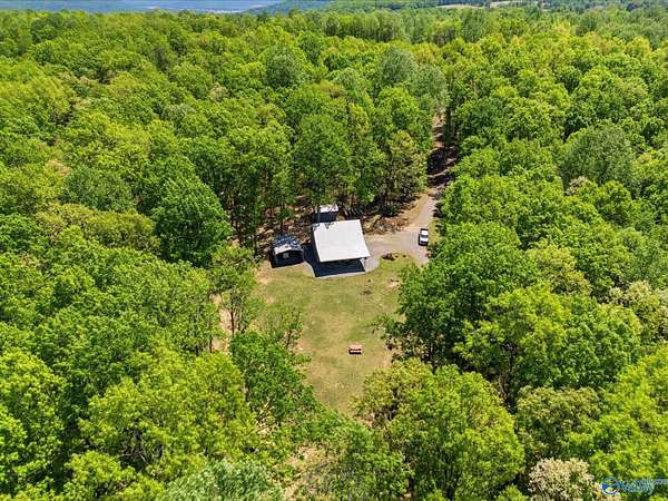 43 Acres of Recreational Land with Home for Sale in Scottsboro, Alabama