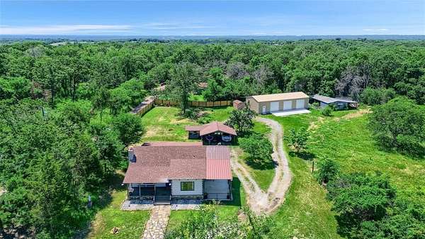 9.56 Acres of Land with Home for Sale in Denison, Texas