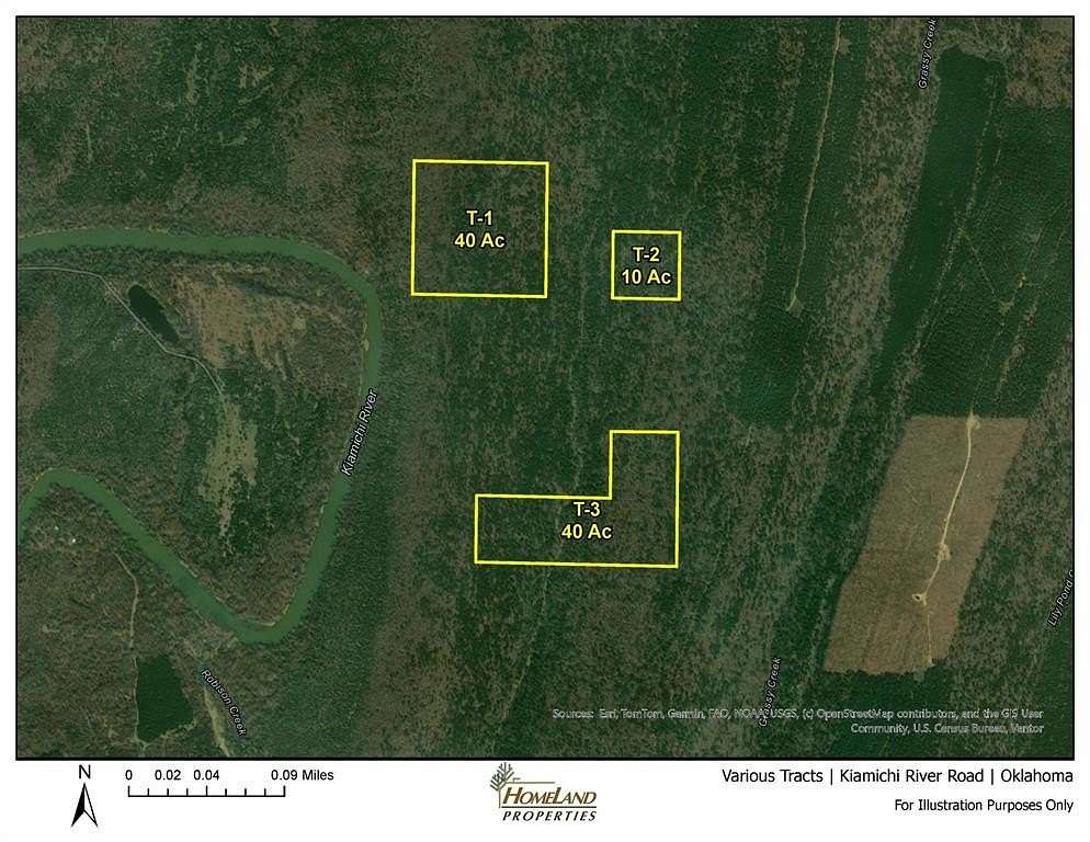 90 Acres of Land for Sale in Antlers, Oklahoma