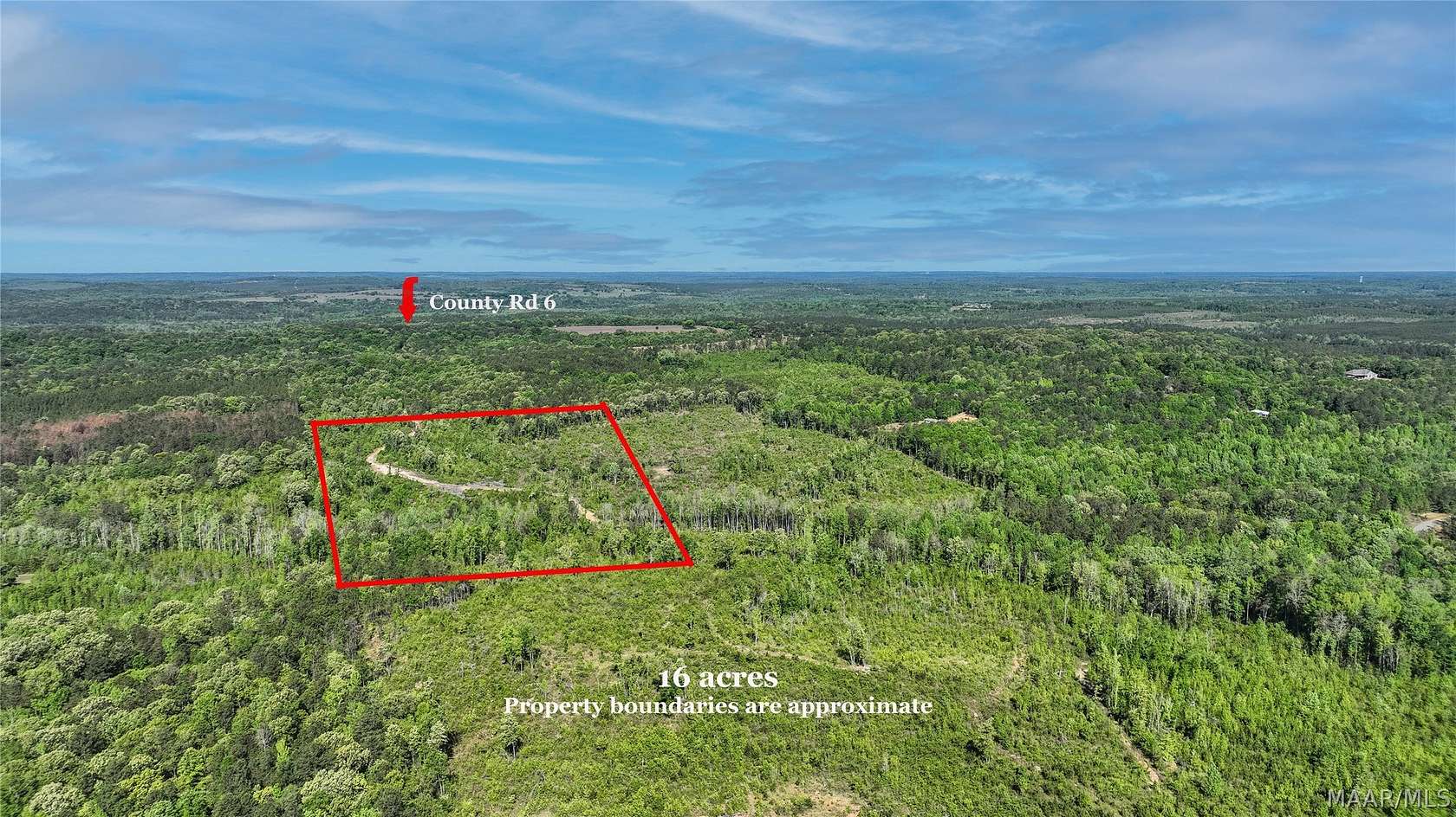 16 Acres of Recreational & Residential Land for Sale in Prattville, Alabama
